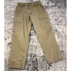 Duluth Trading Co Fire Hose Flex Cargo Pants Mens 34x30 Tan Workwear Durable